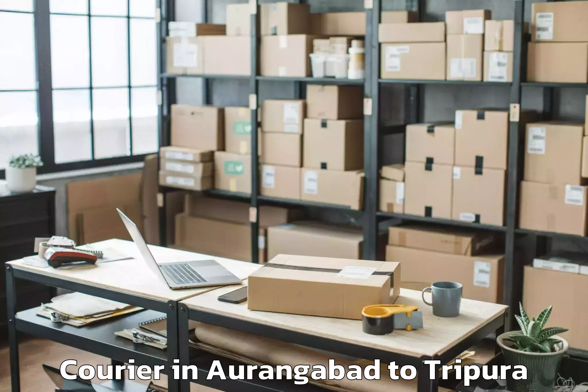 Reliable Aurangabad to Manughat Courier